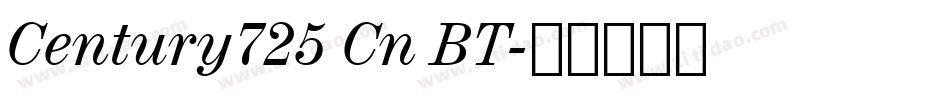 Century725 Cn BT字体转换